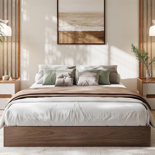 Wooden bed frame platform - platform,