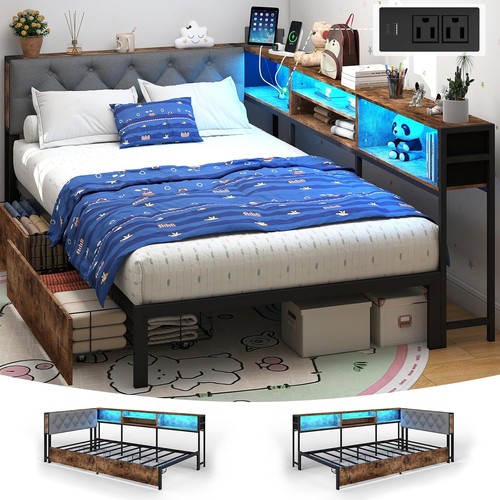 Twin corner bed frame - bed,